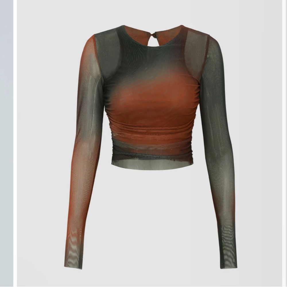 Brand New! Tags still on Micas Tie Dye mesh long sleeve